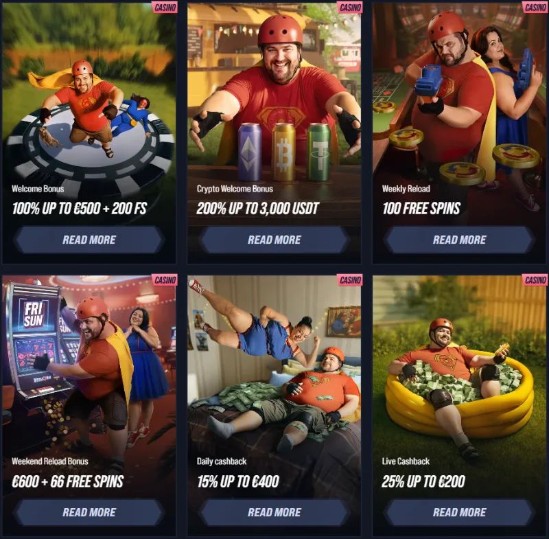 vegashero casino bonus